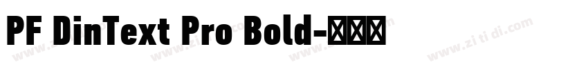 PF DinText Pro Bold字体转换